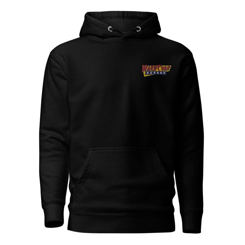 HARDCORE GARAGE EMBROIDERED HOODIE